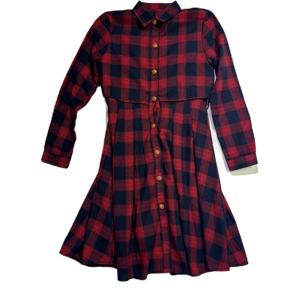 _Women's Plaid Dress - Size Extra Small - Blue and Red - $22_